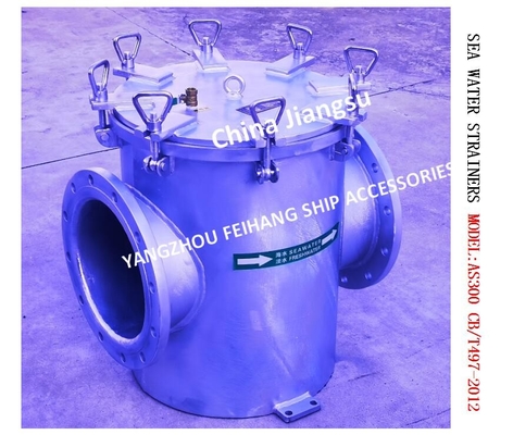 Single Water Filter，SEA WATER STRAINERS MODEL:AS300 CB/T497-2012