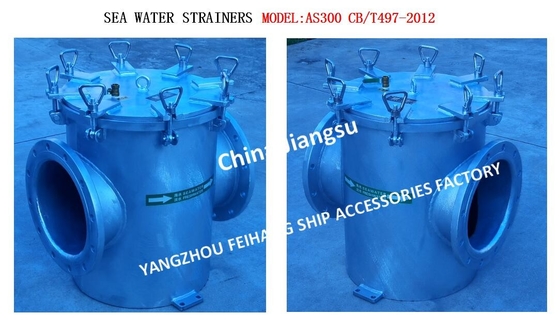 Single Water Filter，SEA WATER STRAINERS MODEL:AS300 CB/T497-2012