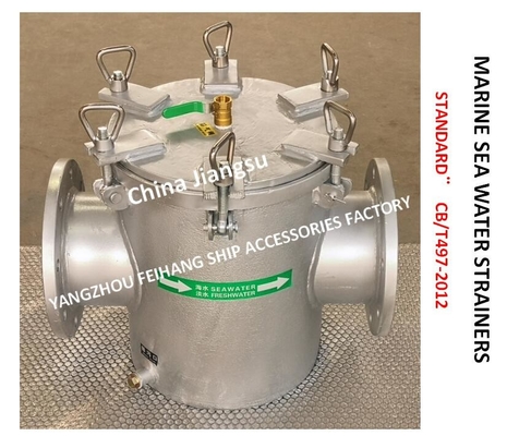 Model: CB/T497-2012 Ballast Fire Protection System Suction Coarse Water Filter, Emergency Fire Pump Coarse Water Filter,