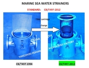 Marine Sea Water Filter, Marine Single Sea Water Filter AS150 CB/T497-2012, Simple Operation, High Efficiency Filtration