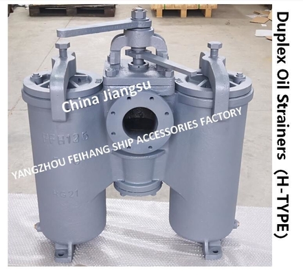 FILTER DUPLEX STRAINER  FOR LUBE OIL PUMP SUCTION MODEL:5K-125A H-TYPE JIS F7208