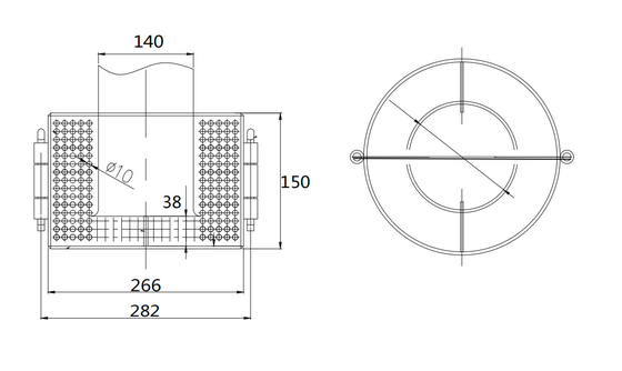 Production process drawing of marine suction filter B125 CB*623-80 (Yangzhou Feihang Ship Accessories Factory)