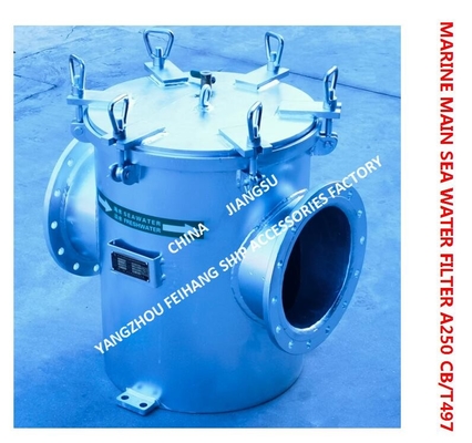 Carbon Steel Galvanized Seawater Filter For Main Machine Seawater Pump Imported MODEL-A250 CB/T497-94