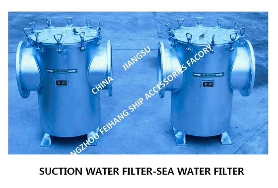 Marine Can Water Filters - Straight-Through Suction Sea Water Filter AS400 CB/T497-2012 Durable and easy to operate