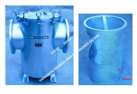 SUCTION COARSE WATER FILTER, THROUGH TYPE COARSE WATER FILTER FOR BILGE FIRE PUMP INLET  ZMS-A400 CB/T497-2012