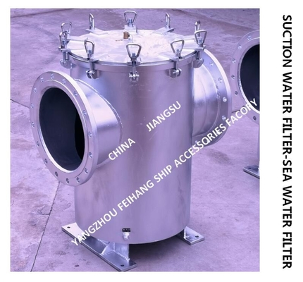 SUCTION COARSE WATER FILTER, THROUGH TYPE COARSE WATER FILTER FOR BILGE FIRE PUMP INLET  ZMS-A400 CB/T497-2012