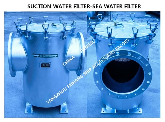 SUCTION COARSE WATER FILTER, THROUGH TYPE COARSE WATER FILTER FOR BILGE FIRE PUMP INLET  ZMS-A400 CB/T497-2012