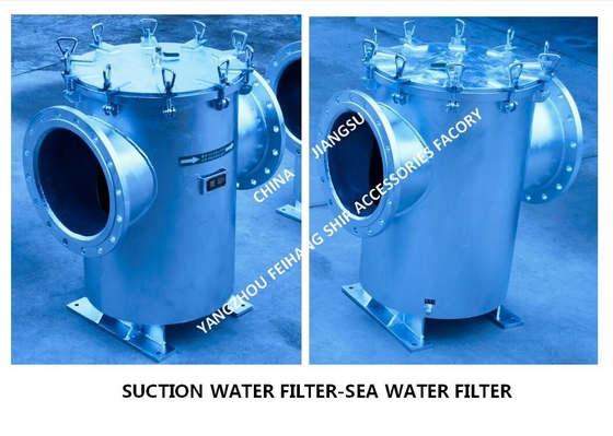 SUCTION COARSE WATER FILTER, THROUGH TYPE COARSE WATER FILTER FOR BILGE FIRE PUMP INLET  ZMS-A400 CB/T497-2012