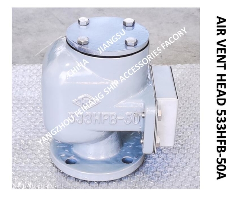 Air Pipe Head FOR FPT Cabin Pontoon Type Oil Tank Model： 533HFO-50A, Water Tank Air Permeable Pipe Head 533HFB-50A