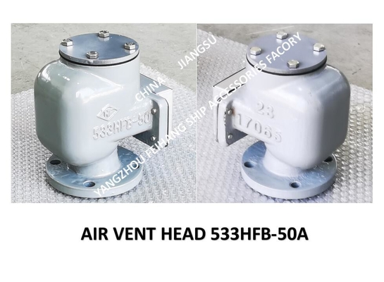 Air Pipe Head FOR FPT Cabin Pontoon Type Oil Tank Model： 533HFO-50A, Water Tank Air Permeable Pipe Head 533HFB-50A