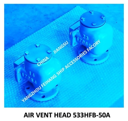 Air Pipe Head FOR FPT Cabin Pontoon Type Oil Tank Model： 533HFO-50A, Water Tank Air Permeable Pipe Head 533HFB-50A