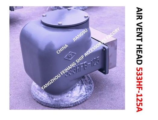 FLANGE CAST IRON PONTOON TYPE BALLAST TANK BREATHABLE CAP (WITH FIRE NET) 533HFB-125A CB/T3594-1994