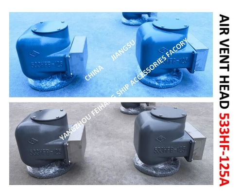 FLANGE CAST IRON PONTOON TYPE BALLAST TANK BREATHABLE CAP (WITH FIRE NET) 533HFB-125A CB/T3594-1994