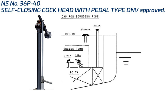 NS No. 36P-40 SELF-CLOSING COCK HEAD WITH PEDAL TYPE