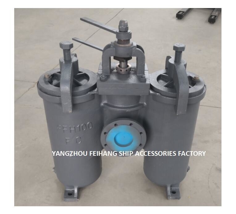 5K-100A DUPLEX OIL STRAINER H-TYPE JIS F7208-MARINE DUPLEX OIL STRAINER JIS F7208-DUPLEX WATER STRAINER