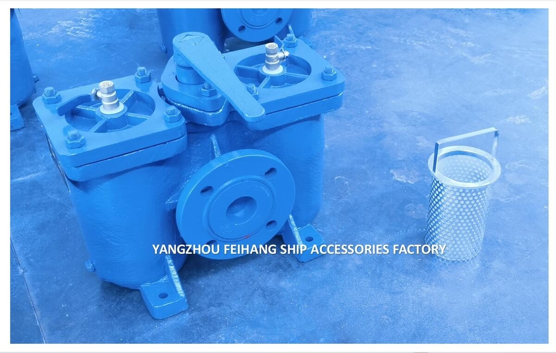 Duplex Strainer FOR Lube Oil Pump Suction Filter Model:AS16050-0.75/0.26 Cb/T425-94 Body cast iron filter cartridge
