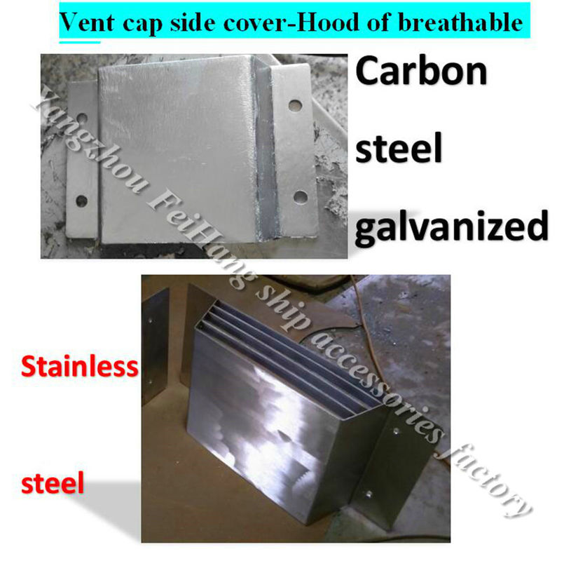 For the Marine air vent cap cover, the air vent hood's order notes