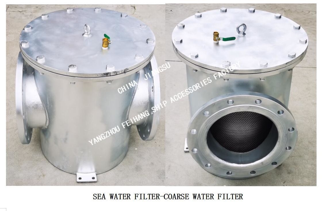 SUS316L stainless steel straight-through sea water filter Model: AS300S CB/T497-2012