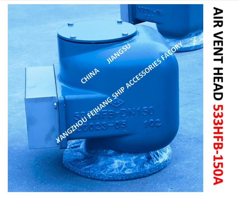 AIR PIPE HEAD FOR FRESHWATER TANK MODEL:533HFB-150A  MATERIAL:BODY DUCTILE IRON, INTERIOR PARTS STAINLESS