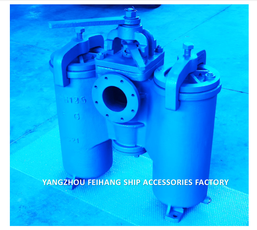 DUPLEX TYPE STRAINERS JIS F7208 5K50A DUPLEX OIL STRAINER DUPLEX OIL